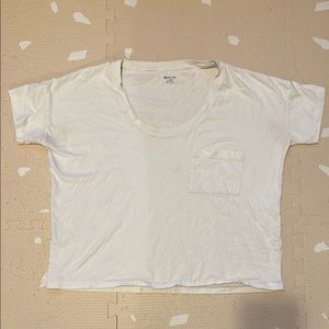 Madewell oversized boxy scoop neck pocket T-shirt